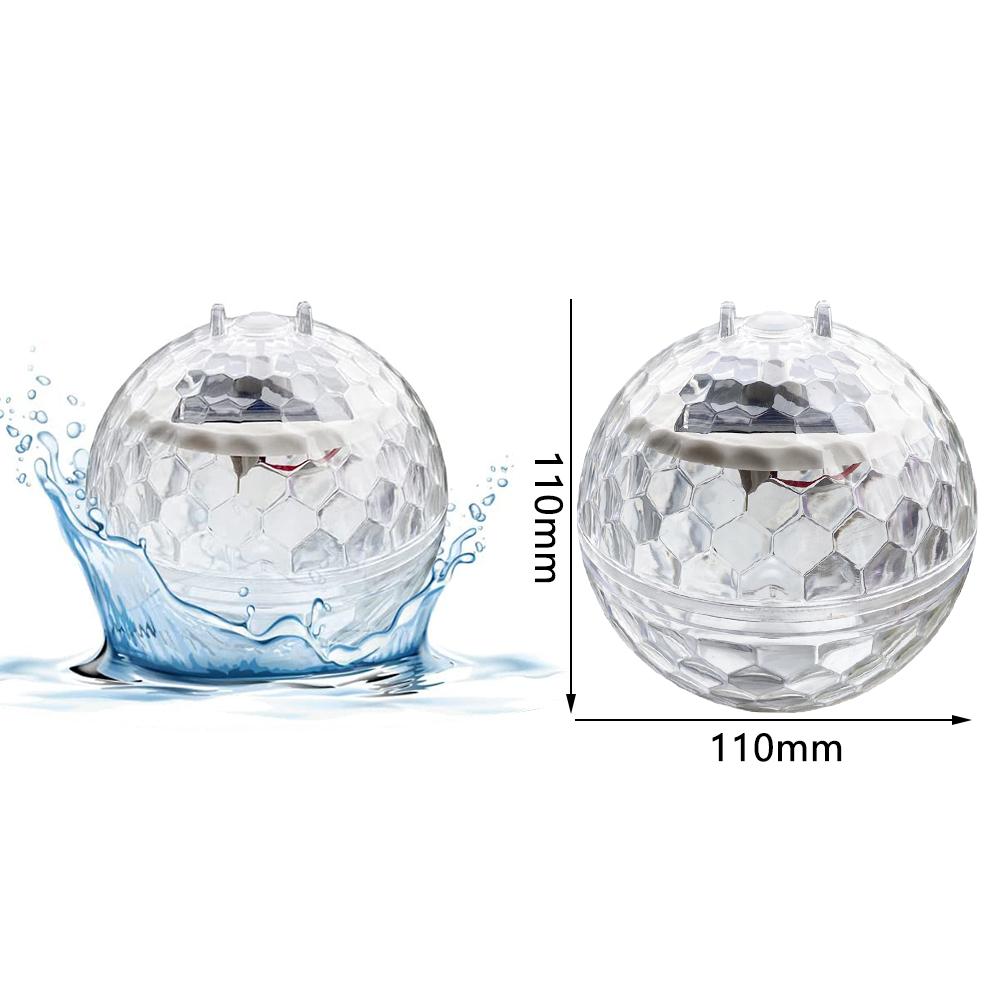 2Pcs Solar Floating Pool Lights With Rgb Color Changing Waterproof Led Light