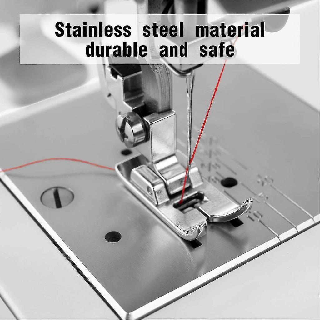 2-piece Sewing Machine Presser Foot Straight Sewing Foot Most Sewing Machines Use Serrated Foot Low Top Sewing Machines - DD