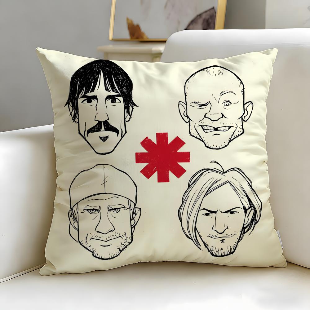Классическая группа Red Hot Chili Peppers Наволочка Мягкая и Легко стирающаяся – Универсальная для Дивана, Кровати, Путешествий и Офиса