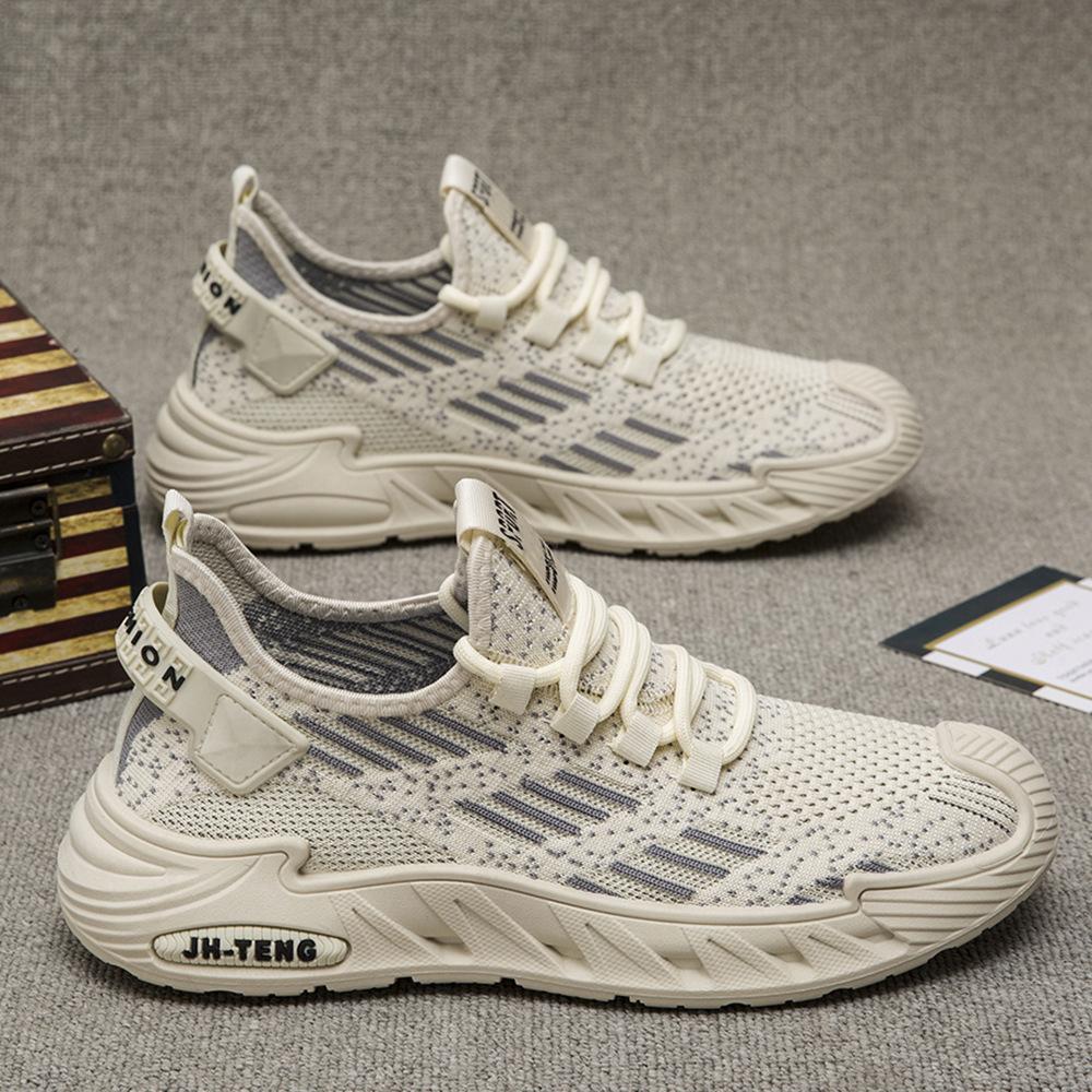 Men's Shoes Summer Breathable 2024 New Men's Casual Running Shoes Men's Mesh Sports Shoes Men's Flying Woven Shoes Tide