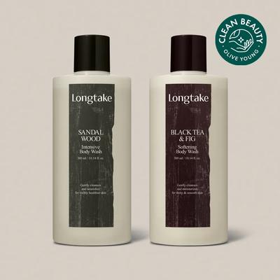 Гель для душа Longtake 300 мл (Сандал/Черный чай и инжир)