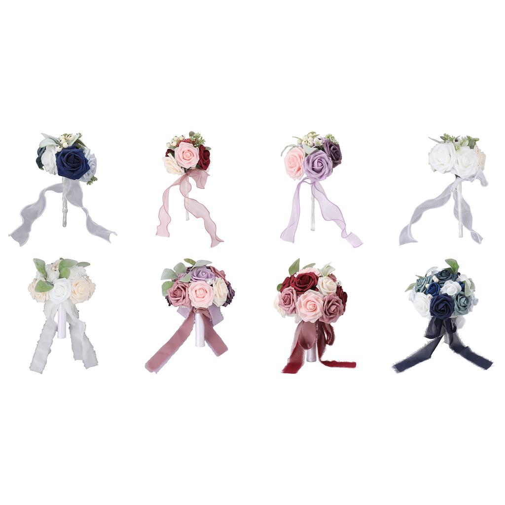 Свадебный букет Яркий цветной держащий цветы Романтичный ручной работы Элегантный держащий цветы для вечеринок