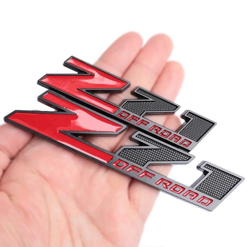 3D Metal Red Black Logo Z71 OFF ROAD Emblem Car Fender Badge Trunk Decal For Chevrolet Z71 OFF ROAD Sticker Accessories