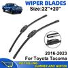 2PCS Wiper Blades Set Kit For Toyota Tacoma 2016-2023 Front Windshield Brushes Windscreen Window Accessories