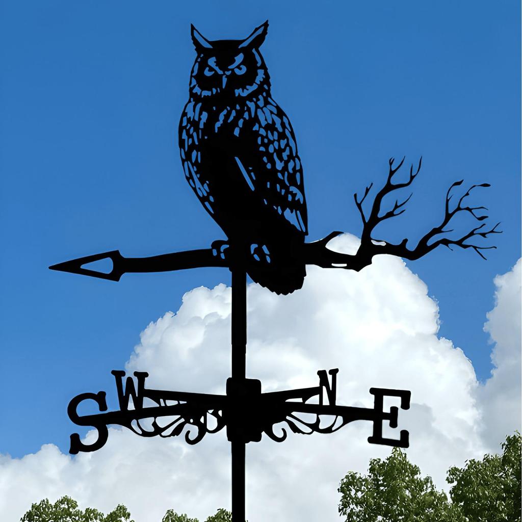 Декоративный железный флюгер - наружное украшение для металлической крыши