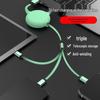60W Super Fast Charge Retractable 3-in-1 USB Cable for Huawei, Apple, Xiaomi
