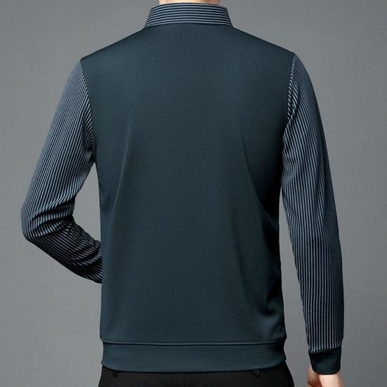 Мужская рубашка осень-зима из двух частей с отложным воротником и плюшевой подкладкой, официальная рубашка в деловом стиле для мужчин среднего возраста, офисная рабочая одежда для отцов