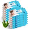 Mee Mee Soft Gentle Baby Wet Wipes (72 Wipes) Pack of 12 | Infused with Aloe Vera and Vitamin E | Paraben & Sulfate Free