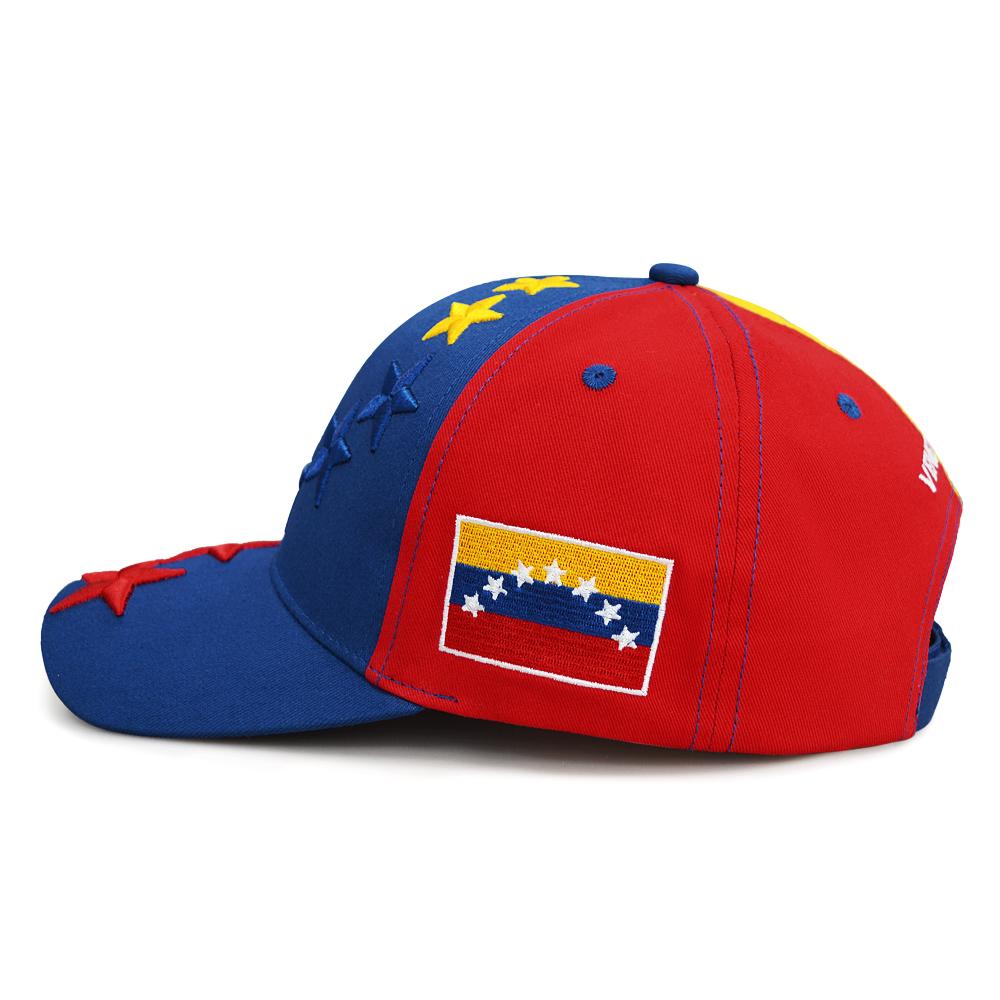 Новые Дизайнерские Кепки Венесуэлы Gorras Хлопковый Твил Бейсболка Вышивка Логотип с 7 Звездами Венесуэла Спортивная Кепка Женские Мужские Кепки