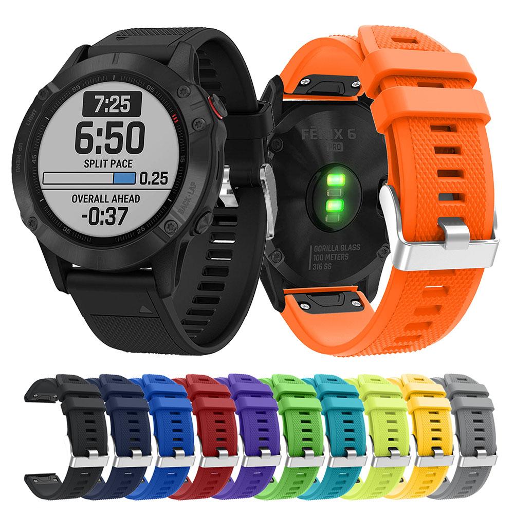 22mm Quick Fit Silicone Strap For Garmin Fenix 5 6 7 Smart Watch Band for Garmin Instinct 2 Forerunner 935 945