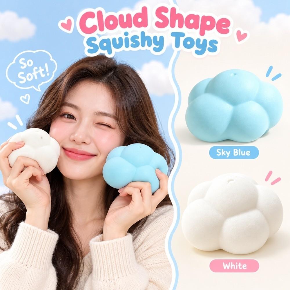 Super Soft Cloud Shape Squishy Toys Slow Rising Slow Rising Toys Cloud Squeeze Toys Office Toy