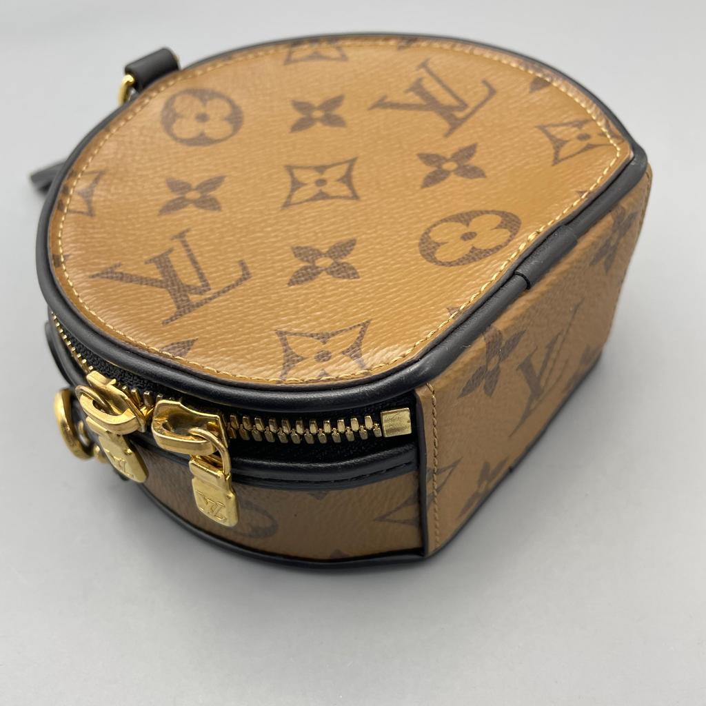 [Pre-Owned] Louis Vuitton Mini Boite Chapeau 'Brown Monogram Reverse Canvas' - Very Good #V677EV