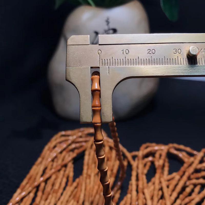 Чётки из оливковой косточки и бамбука со 108 бусинами и разделителем «Принц»