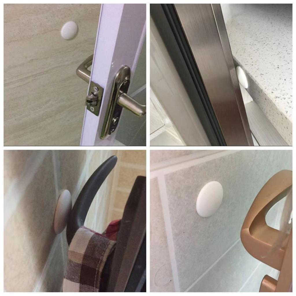 10 шт. Белый мягкий силиконовый протектор стены самоклеящаяся дверная ручка бампер защитная заглушка нескользящий круглый дверной упор глушитель