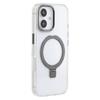 For iPhone 16 Case Compatible with MagSafe Kickstand TPU + PC Clear Phone Cover - Black