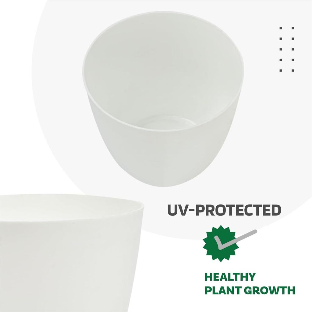 Набор из 12 цветочных горшков | Цветочный горшок для гостиной-офиса | Кашпо для дома-офиса-газонов и садового декора