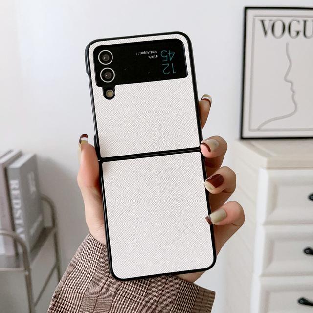 Сплошной цветной чехол для телефона Samsung Galaxy Z Flip 1 2 3 4/Z Fold 3 4, защитный чехол с полной задней частью