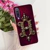 Чехол для Xiaomi Mi 9 SE Модный с буквами от A до Z Короной Задняя крышка Мягкий силикон Прозрачный Тонкий Чехол для телефона Для Xiaomi Mi 9 Mi9 Mi9SE Funda