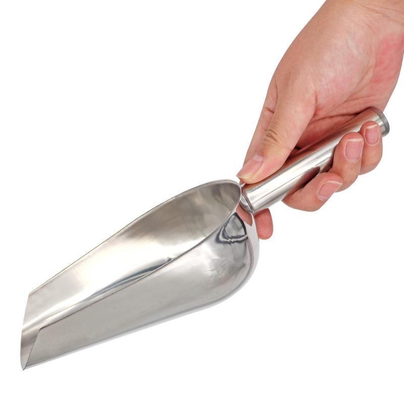 1 шт. Лопата для кормления домашних животных, совок для кошачьего корма, большая емкость, загущающая ложка для собачьего корма, лопата из нержавеющей стали, кормушка для домашних животных