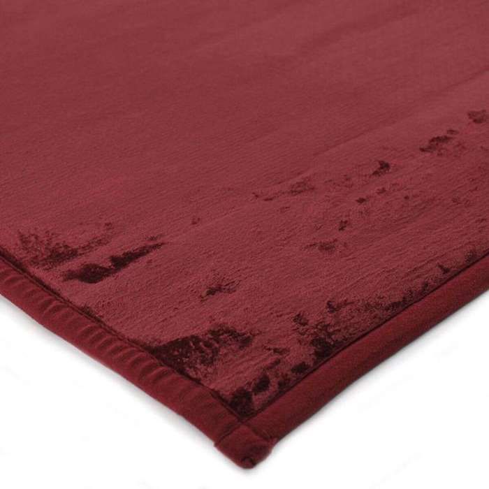 Tapis extra-doux effet velours rouge foncé 160x230