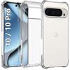 Прозрачный чехол из ТПУ для Google Pixel 10 Pro XL 10 9 8 7 5G Защитная крышка Четыре угла Противоударный бампер Coque Fundas