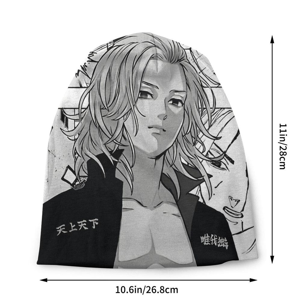 Шапки Skullies The Tokyo Revenger Manji Hat Зимние теплые шапки с капюшоном Уличная лыжная кепка