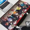 Cool Black White Anime Mouse Pad XL Akatsuki Naruto Non Slip Keyboard Desk Mat Waterproof Moon Pattern Laptop Gamer Mousepad