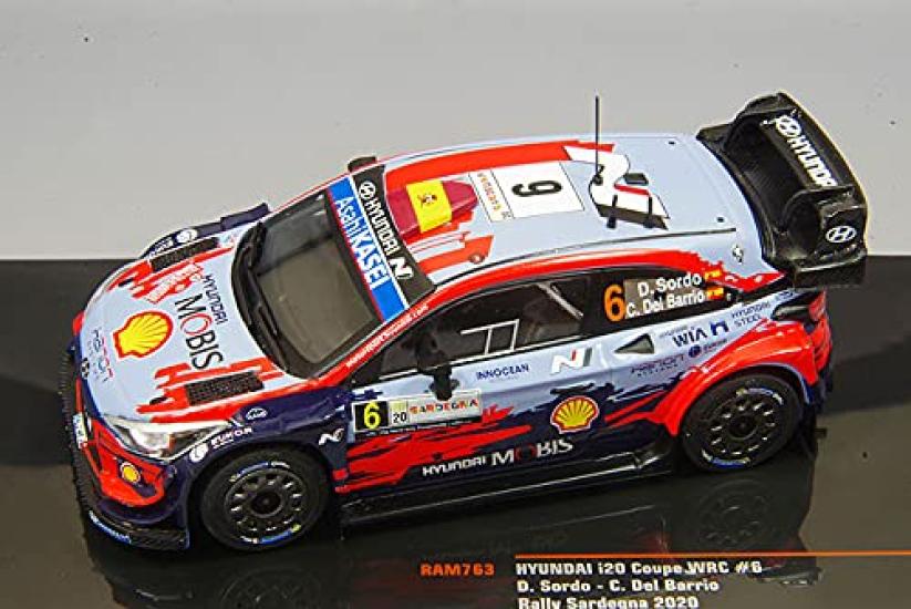 IXO Scale Hyundai i20 Coupe WRC 2020 Ралли Сардинии Баррио 1/43 #6 D. Глухой/C.D.