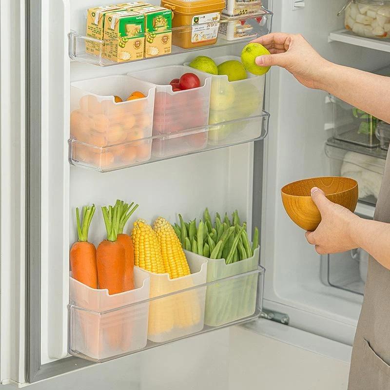Ящики для хранения в холодильнике Организатор свежести продуктов Контейнер для холодных продуктов Фруктовница Специй Контейнер для еды Домашняя кухня