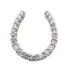 [Used] Pt900 Diamond Horseshoe Pendant Top / J59-6