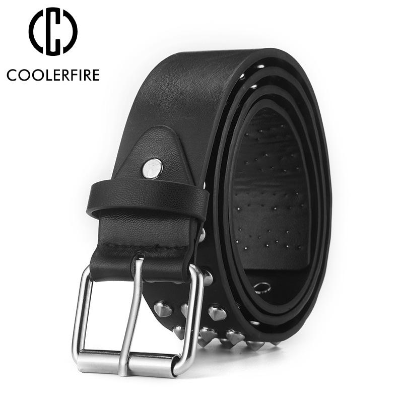 Women and Men Belts High Quality Fashion Punk Rivet Luxury Belt Classy Casual Decorative Belt Pin Buckle Belts for Women PK017