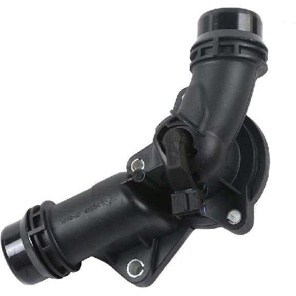 MOCA Engine Coolant Thermostat Housing Assembly for 1999-2006 for BMW 325i 328i E46 525i X5 Z3 2.5L 3.0L L6, Replace #11537509227, 11531437040,