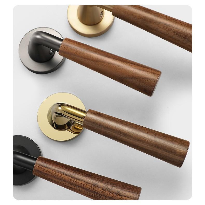 Zinc Alloy Zinc Plated Polished Vintage Style Bedroom Door Lock Indoor Handle Silver Silent Magnetic Key Operated Easy