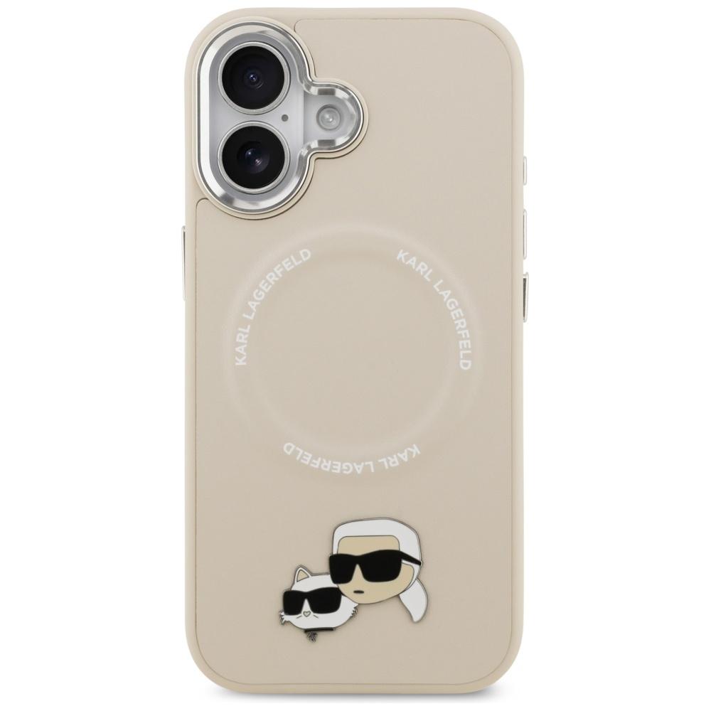 Karl Lagerfeld Karl & Choupette Pins Magsafe Case For Iphone 17 Beige New