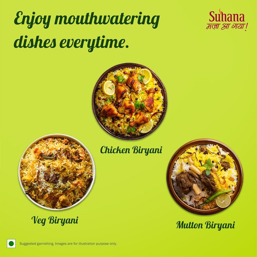 Suhana Masala Powder Biryani Masala 100g Carton Authentic Aromatic Rice Spice Blend for Chicken Veg Paneer Biryani