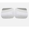 A Pair Front Bumper Tow Hook Covers For Toyota Highlander 2008-2010 Pearl White