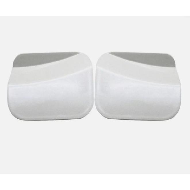 A Pair Front Bumper Tow Hook Covers For Toyota Highlander 2008-2010 Pearl White