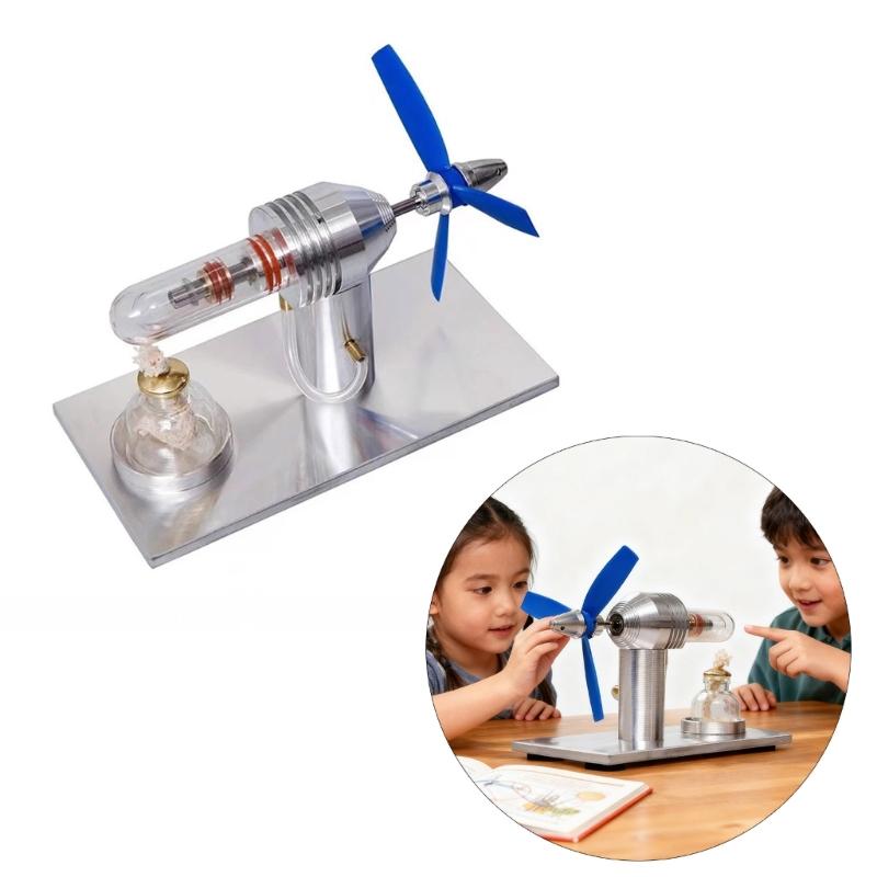 Stirling Engine Model Thermodynamics Energy Conversion Demonstrating Tool Physics Experiment For Students Teachers
