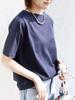 Ships for Women Organic Cotton Variation Neck Tee in 2 Sizes with a Choice of 312320928 Navy Medium Web-Exclusive (Available Neckline)