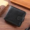 Vintage Men Leather Wallet Short Hasp Man Wallets Casual Durable Coin Pouch Male Slim Photo ID Card Holders Purse Money Clip