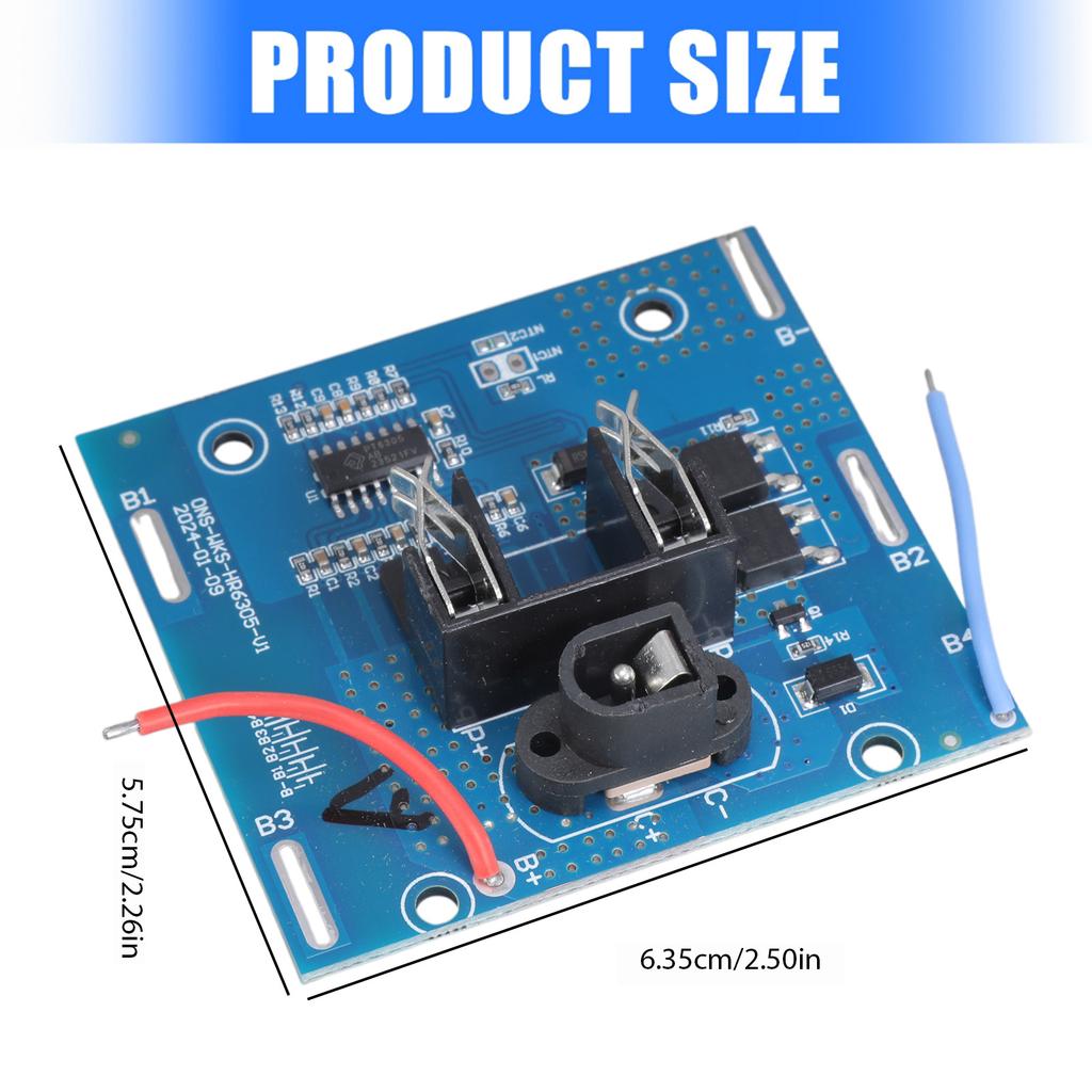 Литиевые батареи Пакет Ячейка Модуль 21В Литиевая батарея Зарядка Защитная плата Силовая плата Замена