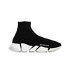 (w) Speed 2.0 Transparent Sole Black White