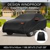 Motoforti Car Cover Outdoor Waterproof Sun Rain Hail Protection with Left Side Door Zipper 210D-PU for Genesis GV70