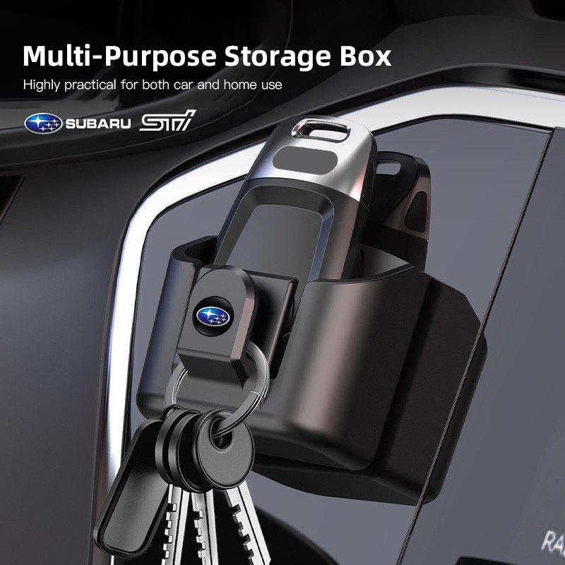 Car Key Storage Box Organizer Sunglasses Card Holder Clip Auto Sticker For Subaru STI Impreza Outback Crosstrek Legacy Forester PP333
