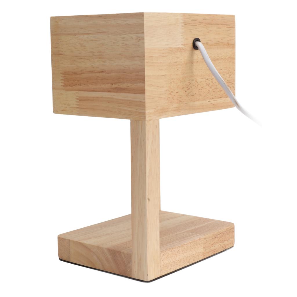 Деревянная лампа-свеча с регулируемой яркостью, грелка для спальни, прикроватная лампа