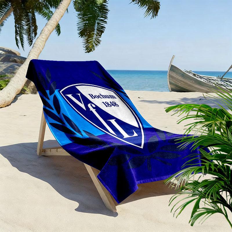 VfL Bochum Beach Towel, Large Soft Quick Dry Towel for Beach Camping Swimming