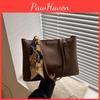 Chic And Elegant Large Capacity Pu Tote Bag For Women Perfect For Daily Commute