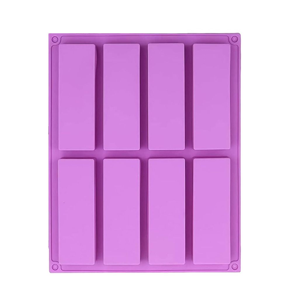 8 Cavity Silicone Baking Mold Rectangular Loaf Pan Durable Energy Bar Maker Kitchen Tools