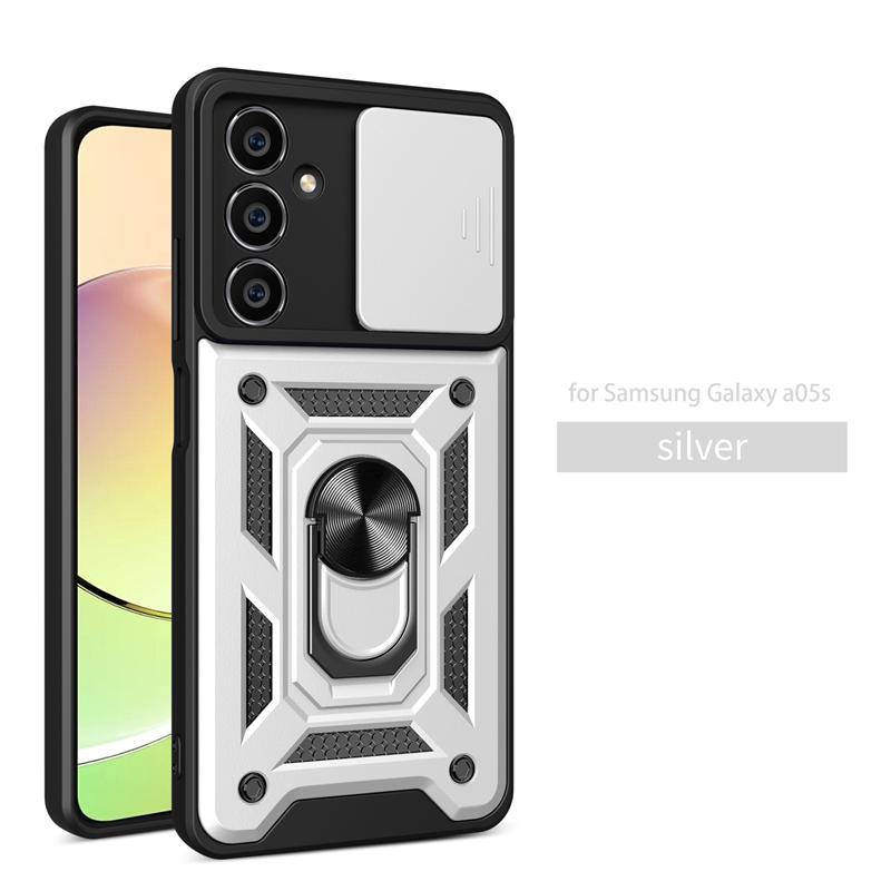 For Samsung Galaxy A05S A05s SM-A057F Case Slide Camera Armor Phone Case For Samsung A05S A 05S Magnetic Ring Holder Back Cover