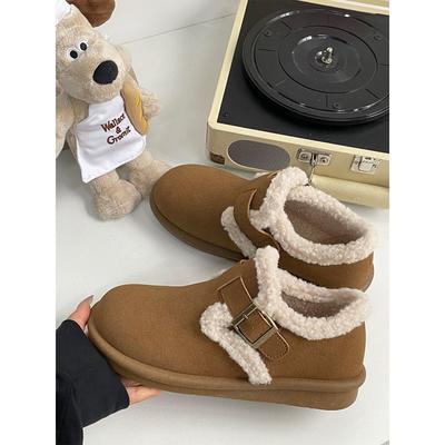 Зима новая теплая Мао Мао пряжка на одной педали с повседневными зимними ботинками 2521